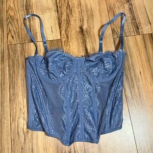 Light blue corset top